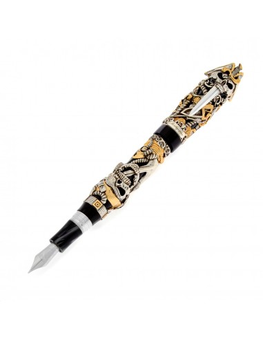 Montegrappa Pirates Limited Edition Sterling Silver Fountain Pen (F) ISCUP2SC ou a consommer sur place