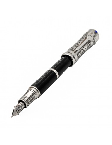 Montegrappa Time & Brain Limited Edition Sterling Silver And Resin Fountain Pen (M) ISTNN3SE pas cher