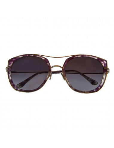 Tom Ford Havana, Gradient Bordeaux Round Sunglasses FT0760-5656T en ligne des produits 