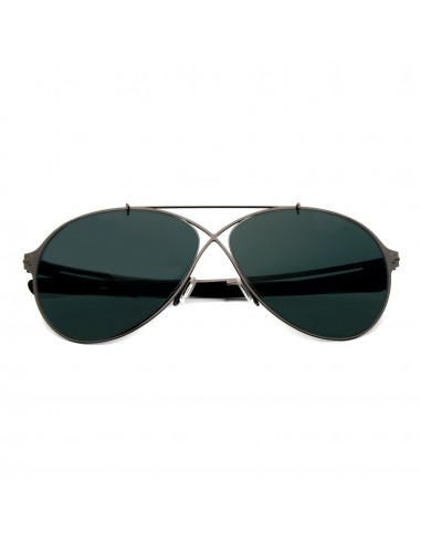 Tom Ford Rocco Shiny Dark Ruthenium & Blue Aviator Sunglasses FT0828-6212V En savoir plus