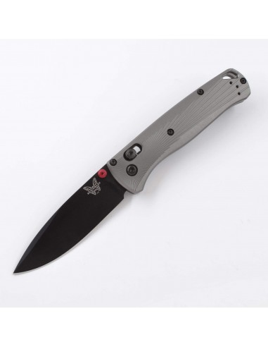 Benchmade Folding Pocket Knife - Bugout Grey Aluminum Handle Black Blade | 535BK-4 les ctes