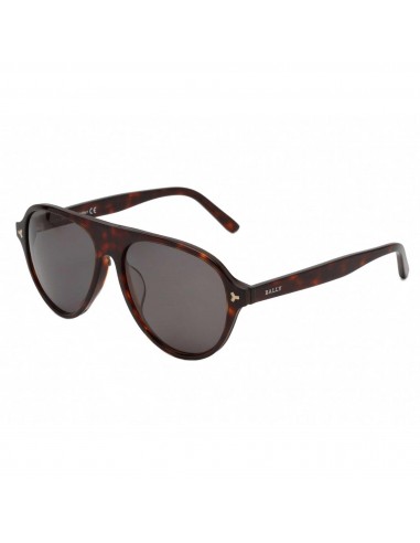 Bally Men's Sunglasses - Full Rim Shiny Red Havana Frame Smoke Lens | BY0021-H 54A vente chaude votre 