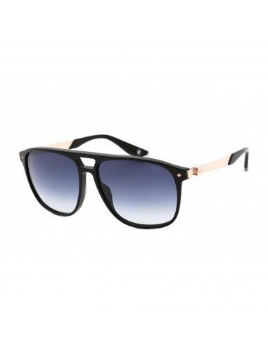 BMW Men's Sunglasses - Gradient Blue Lens Shiny Black Cat Eye Frame | BW0001 01W Véritable concentré