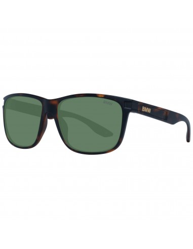 BMW Men's Sunglasses - Injected Propionate Rectangular Frame Green Lens | BW0003 052 est présent 