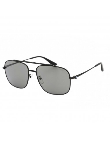 BMW Men's Sunglasses - Smoke Mirror Lens Matte Black Rectangular Frame | BW0005 02C À commander