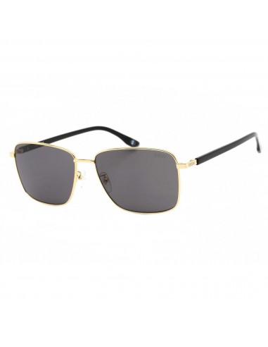 BMW Unisex Sunglasses - Gold Rectangular Full Rim Frame Grey Lens | BW0025-D 30A Par le système avancé 