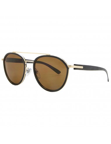 Bvlgari Men's Sunglasses - Brown Polarized Lens Full Rim Metal Frame | BV5051 202283 À commander