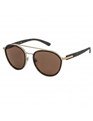 Bvlgari Men's Sunglasses - Matte Pale Gold/Matte Havana Full Rim Metal | BV5051 205273 Paris Déstockage Promo