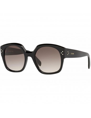 Celine Women's Sunglasses - Full Rim Shiny Black Acetate Square Frame | CL40168I 01F Les magasins à Paris