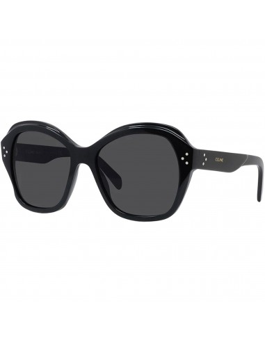 Celine Women's Sunglasses - Dark Grey Lens Shiny Black Plastic Frame | CL40200I 01A Faites des économies