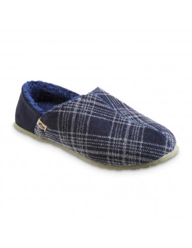 Acorn Men's Slippers - Parker Algae Sole Navy Plaid Flannel, X-Large | A20158NPLMXL Jusqu'à 80% De Réduction