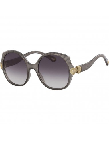 Chloe Women's Sunglasses - Gradient Lens Dark Grey Plastic Round Frame | CE749S 036 la colonne vertébrale