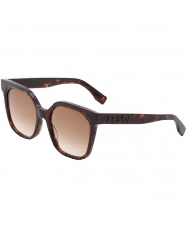 Fendi Women's Sunglasses - Gradient Lens Dark Tortoise Square Frame | FE40007I 52F des créatures d'habitude