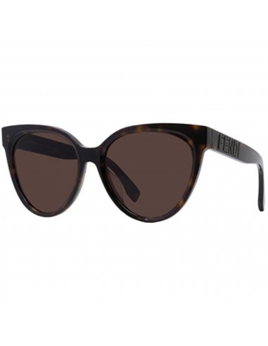 Fendi Women's Sunglasses - Dark Tortoise Plastic Cat Eye Shape Frame | FE40008U 52E le des métaux précieux