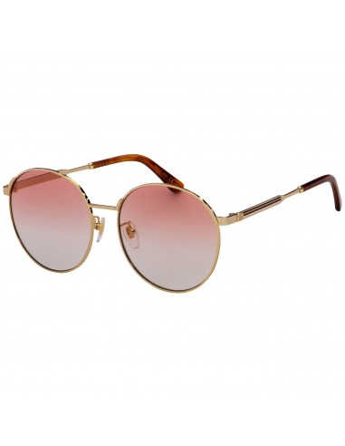 Gucci Women's Sunglasses - Gradient Red Lens Gold and Havana Frame | GG0206SK 004 prix pour 