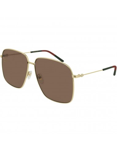 Gucci Women's Sunglasses - Brown Lens Full Rim Metal Oversized Frame | GG0394S 002 paiement sécurisé