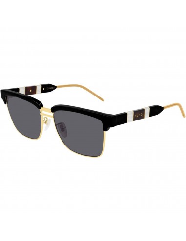 Gucci Men's Sunglasses - Full Rim Black and Gold Pilot Shaped Frame | GG0603S 001 en ligne