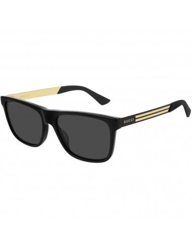 Gucci Men's Sunglasses - Nylon Lens Black Acetate Rectangular Frame | GG0687S 001 s'inspire de l'anatomie humaine