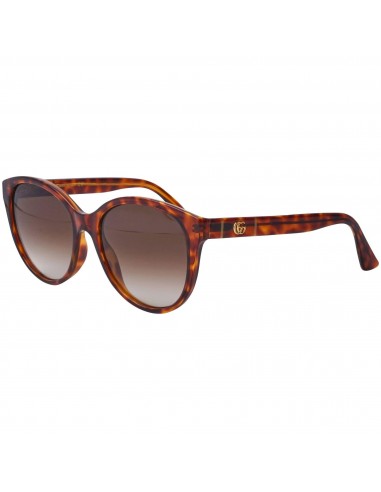 Gucci Women's Sunglasses - Brown Lens Havana Plastic Cat Eye Frame | GG0631S 002 Vous souhaitez 