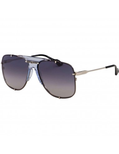 Gucci Women's Sunglasses - Gradient Lens Silver and Black Metal Frame | GG0739S 001 en stock