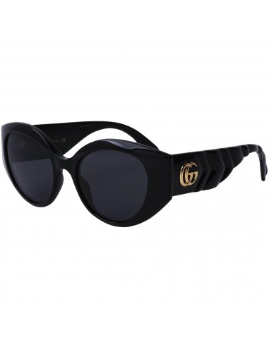 Gucci Women's Sunglasses - Full Rim Black Acetate Cat Eye Shaped Frame | GG0809S 001 prix