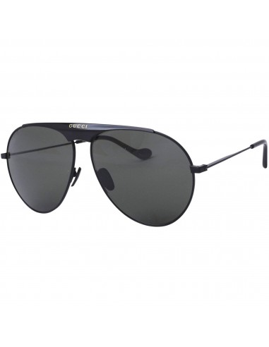 Gucci Men's Sunglasses - Adjustable Nose Pads Black Pilot Shaped Frame | GG0908S 004 Economisez 