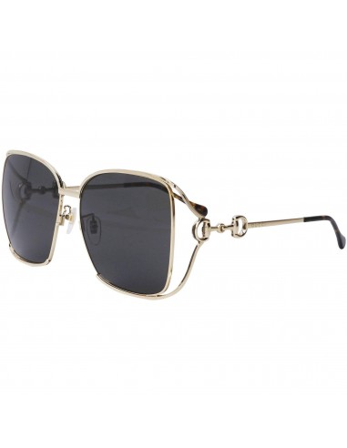 Gucci Women's Sunglasses - Plastic Lens Full Rim Metal Square Frame | GG1020S 002 offre 