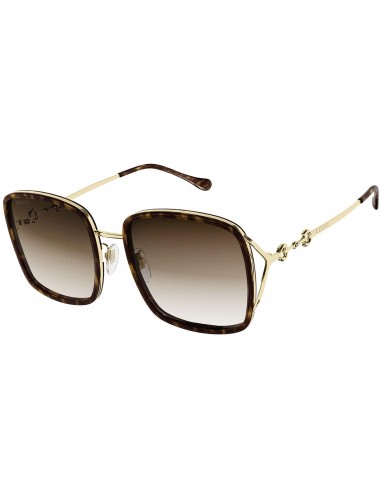 Gucci Women's Sunglasses - Havana and Gold Metal and Plastic Frame | GG1016SK 003 de la marque