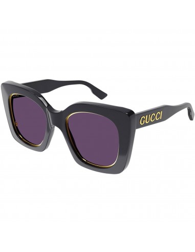 Gucci Women's Sunglasses - Purple Lens Black and Grey Plastic Frame | GG1151S 002 de pas cher