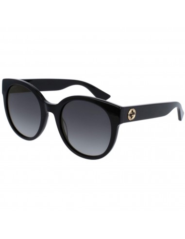 Gucci Women's Sunglasses - Shaded Grey Lens Shiny Black Plastic Frame | GG0035SN 001 En savoir plus