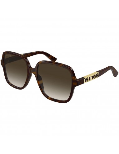 Gucci Women's Sunglasses - Brown CR39 Lens Tortoise Square Shape Frame | GG1189S 003 pas chere