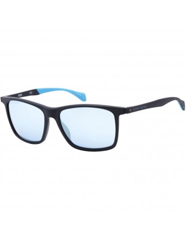 Hugo Boss Men's Sunglasses - Full Rim Matte Blue Plastic Frame | BOSS 1078/S 0FLL 3J votre restaurant rapide dans 