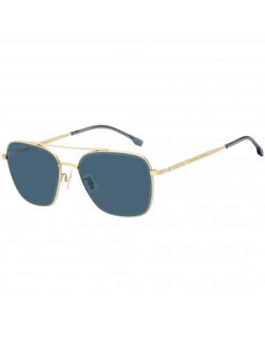 Hugo Boss Men's Sunglasses - Matte Gold and Blue Metal Frame | BOSS 1345/F/SK 0AOZ KU du meilleur 