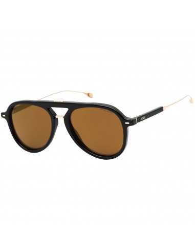 Hugo Boss Men's Sunglasses - Gold Nylon Lens Black Pilot Frame | BOSS 1356/S 0807 YL pas cher chine