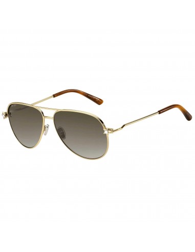 Jimmy Choo Women's Sunglasses - Gold Frame Brown Gradient Lens | SANSA/S 0J5G HA 2023