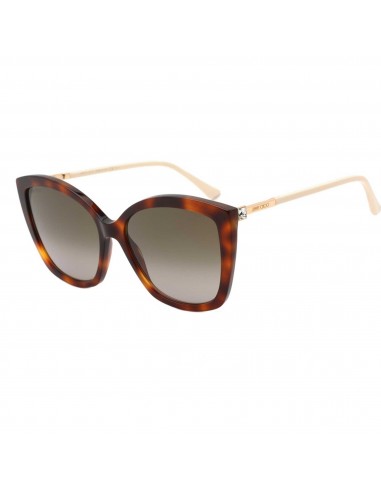 Jimmy Choo Women's Sunglasses - Havana Cat-Eye Frame Brown Lenses | NAT/S 0086 la colonne vertébrale