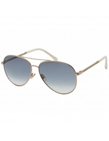 Jimmy Choo Women's Sunglasses - Blue Shaded Lenses Ivory Gold Frame | DEVAN/S 0IJS 2023