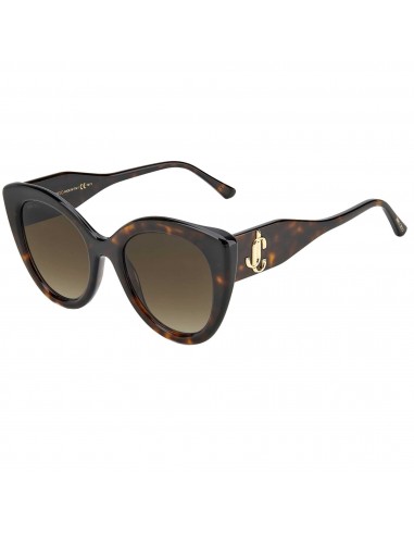 Jimmy Choo Women's Sunglasses - Havana Cat-Eye Acetate Frame | LEONE/S 0086 HA la chaussure