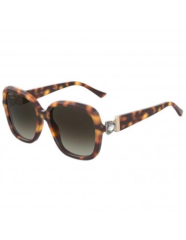 Jimmy Choo Women's Sunglasses - Havana Butterfly Acetate Frame | SADIE/S 0086 livraison gratuite