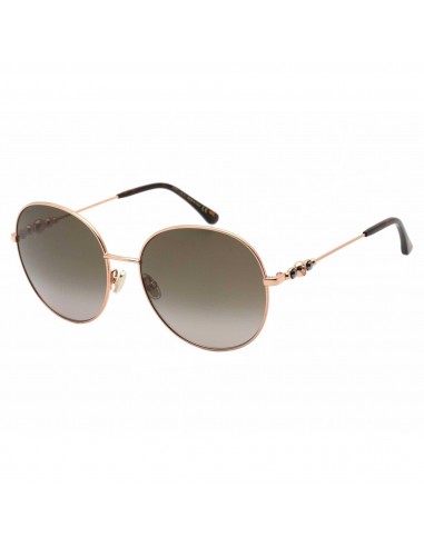 Jimmy Choo Women's Sunglasses - Gold Havana Round Metal Frame | BIRDIE/S 006J livraison et retour toujours gratuits