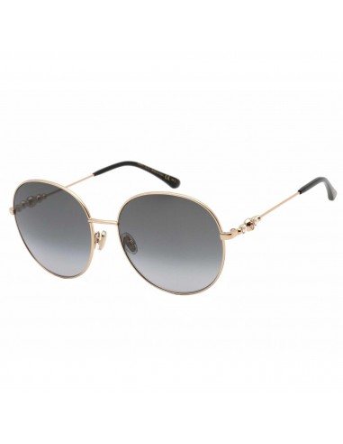 Jimmy Choo Women's Sunglasses - Black Gold Frame Grey Shaded Lenses | BIRDIE/S 02M2 à prix réduit toute l'année