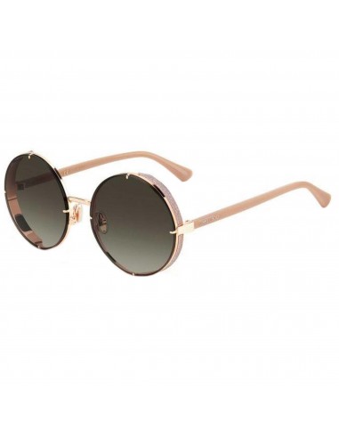 Jimmy Choo Women's Sunglasses - Brown Lenses Gold Nude Round Frame | LILO/S 0PY3 Paris Déstockage Promo