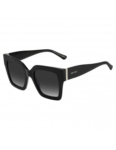 Jimmy Choo Women's Sunglasses - Black Square Frame Grey Shaded Lens | EDNA/S 0807 9O 50-70% off 