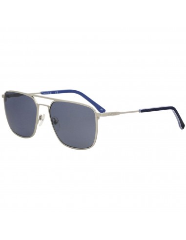 Lacoste Unisex Sunglasses - Full Rim Matte Silver Pilot Shaped Metal Frame | L194S 045 commande en ligne