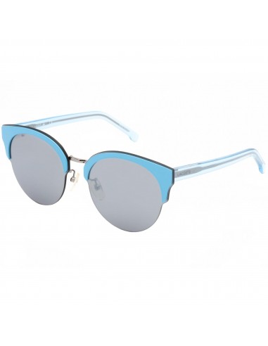 Lacoste Women's Sunglasses - Grey Lens Semi Rimless Blue Plastic Frame | L188SK 467 les ligaments