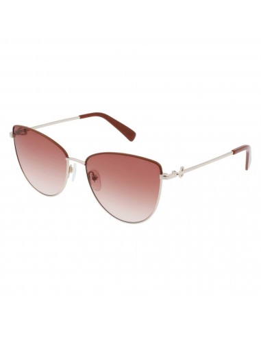 Longchamp Women's Sunglasses - Gradient Brown Lens Metal Cat Eye Frame | LO152S 731 Faites des économies