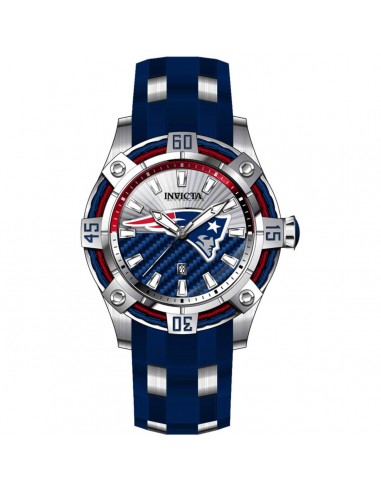 Invicta Men's Watch - NFL New England Patriots Blue and Silver Tone Strap | 43300 Venez découvrir notre 