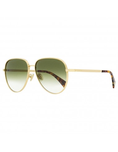 Lanvin Unisex Sunglasses - Gradient Green Lens Aviator Full Rim Frame | LNV107S 715 Vous souhaitez 