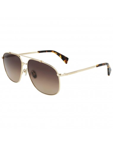 Lanvin Unisex Sunglasses - Metal Full Rim Frame Gradient Brown Lens | LNV110S 740 en ligne des produits 