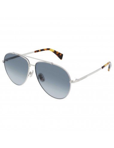 Lanvin Unisex Sunglasses - Adjustable Nose Pads Silver Full Rim Frame | LNV113S 035 rembourrage situé sous